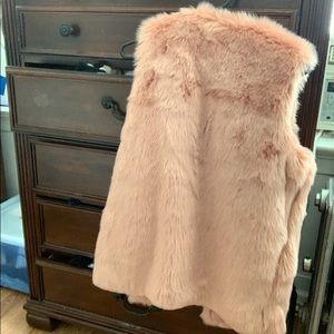 Faux Fur Vest / light pink /S sz